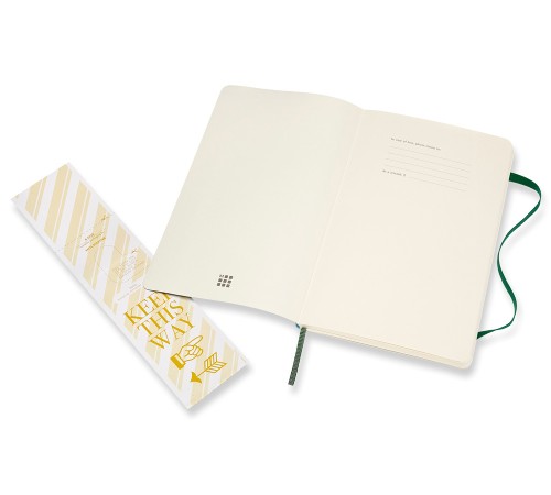 Блокнот Moleskine CLASSIC SOFT QP618K15 Large 130х210мм 192стр. нелинованный мягкая обложка зеленый