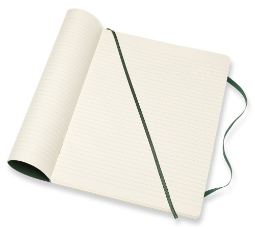 Блокнот Moleskine CLASSIC SOFT QP621K15 XLarge 190х250мм 192стр. линейка мягкая обложка зеленый