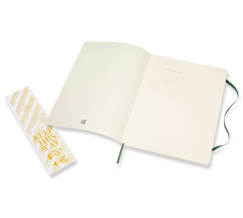 Блокнот Moleskine CLASSIC SOFT QP621K15 XLarge 190х250мм 192стр. линейка мягкая обложка зеленый