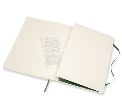 Блокнот Moleskine CLASSIC SOFT QP621K15 XLarge 190х250мм 192стр. линейка мягкая обложка зеленый