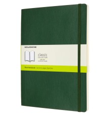 Блокнот Moleskine CLASSIC SOFT QP623K15 XLarge 190х250мм 192стр. нелинованный мягкая обложка зеленый