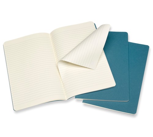 Блокнот Moleskine CAHIER JOURNAL CH016B44 Large 130х210мм обложка картон 80стр. линейка голубой (3шт) Блокнот Moleskine CAHIER JOURNAL CH016B44 Large 130х210мм обложка картон 80стр. линейка голубой (3шт)