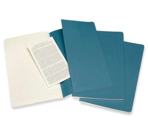 Блокнот Moleskine CAHIER JOURNAL CH016B44 Large 130х210мм обложка картон 80стр. линейка голубой (3шт) Блокнот Moleskine CAHIER JOURNAL CH016B44 Large 130х210мм обложка картон 80стр. линейка голубой (3шт)
