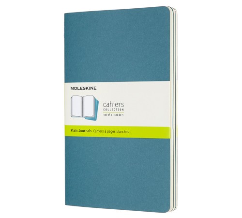 Блокнот Moleskine CAHIER JOURNAL CH018B44 Large 130х210мм обложка картон 80стр. нелинованный голубой (3шт) Блокнот Moleskine CAHIER JOURNAL CH018B44 Large 130х210мм обложка картон 80стр. нелинованный голубой (3шт)