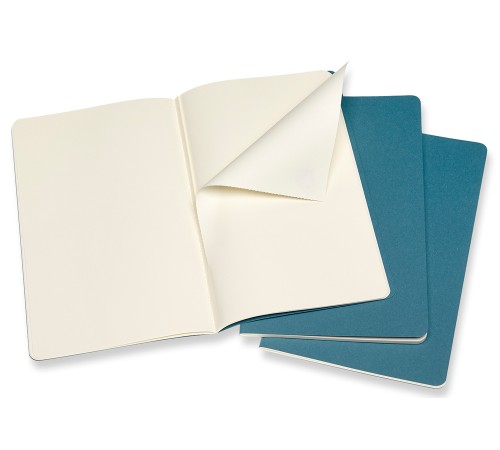 Блокнот Moleskine CAHIER JOURNAL CH018B44 Large 130х210мм обложка картон 80стр. нелинованный голубой (3шт) Блокнот Moleskine CAHIER JOURNAL CH018B44 Large 130х210мм обложка картон 80стр. нелинованный голубой (3шт)