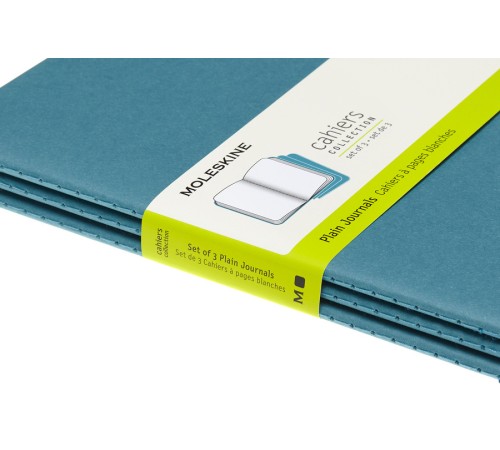Блокнот Moleskine CAHIER JOURNAL CH018B44 Large 130х210мм обложка картон 80стр. нелинованный голубой (3шт) Блокнот Moleskine CAHIER JOURNAL CH018B44 Large 130х210мм обложка картон 80стр. нелинованный голубой (3шт)