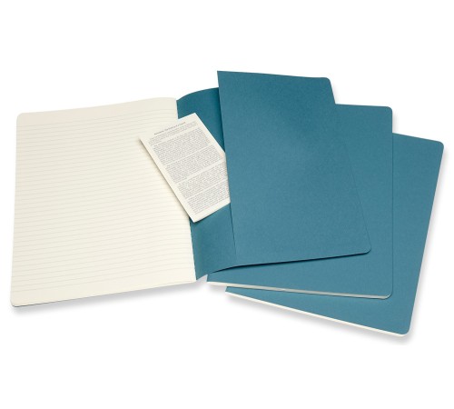 Блокнот Moleskine CAHIER JOURNAL CH021B44 XLarge 190х250мм обложка картон 120стр. линейка голубой (3шт) Блокнот Moleskine CAHIER JOURNAL CH021B44 XLarge 190х250мм обложка картон 120стр. линейка голубой (3шт)