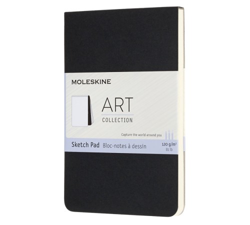 Блокнот для рисования Moleskine ART SOFT SKETCH PAD ARTSKPAD2 Pocket 90x140мм 48стр. мягкая обложка черный