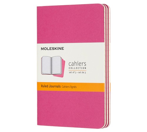 Блокнот Moleskine CAHIER JOURNAL CH011D17 Pocket 90x140мм обложка картон 64стр. линейка розовый неон (3шт) Блокнот Moleskine CAHIER JOURNAL CH011D17 Pocket 90x140мм обложка картон 64стр. линейка розовый неон (3шт)