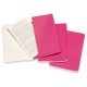 Блокнот Moleskine CAHIER JOURNAL CH011D17 Pocket 90x140мм обложка картон 64стр. линейка розовый неон (3шт)