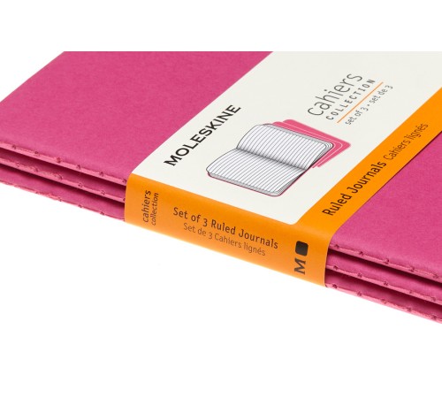Блокнот Moleskine CAHIER JOURNAL CH011D17 Pocket 90x140мм обложка картон 64стр. линейка розовый неон (3шт) Блокнот Moleskine CAHIER JOURNAL CH011D17 Pocket 90x140мм обложка картон 64стр. линейка розовый неон (3шт)