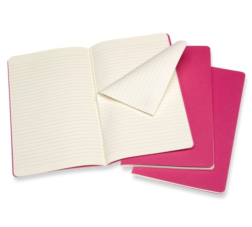 Блокнот Moleskine CAHIER JOURNAL CH016D17 Large 130х210мм обложка картон 80стр. линейка розовый неон (3шт) Блокнот Moleskine CAHIER JOURNAL CH016D17 Large 130х210мм обложка картон 80стр. линейка розовый неон (3шт)