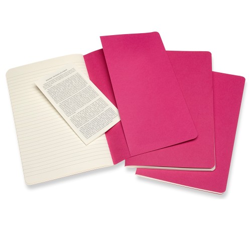 Блокнот Moleskine CAHIER JOURNAL CH016D17 Large 130х210мм обложка картон 80стр. линейка розовый неон (3шт) Блокнот Moleskine CAHIER JOURNAL CH016D17 Large 130х210мм обложка картон 80стр. линейка розовый неон (3шт)