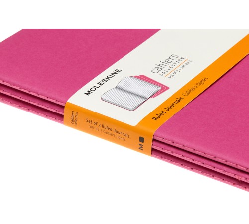 Блокнот Moleskine CAHIER JOURNAL CH016D17 Large 130х210мм обложка картон 80стр. линейка розовый неон (3шт) Блокнот Moleskine CAHIER JOURNAL CH016D17 Large 130х210мм обложка картон 80стр. линейка розовый неон (3шт)