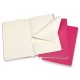 Блокнот Moleskine CAHIER JOURNAL CH018D17 Large 130х210мм обложка картон 80стр. нелинованный розовый неон (3шт)