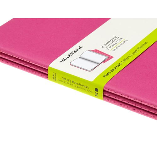 Блокнот Moleskine CAHIER JOURNAL CH018D17 Large 130х210мм обложка картон 80стр. нелинованный розовый неон (3шт)