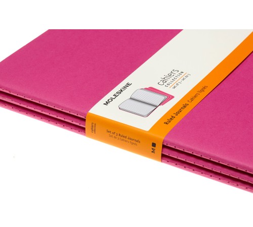 Блокнот Moleskine CAHIER JOURNAL CH021D17 XLarge 190х250мм обложка картон 120стр. линейка розовый неон (3шт) Блокнот Moleskine CAHIER JOURNAL CH021D17 XLarge 190х250мм обложка картон 120стр. линейка розовый неон (3шт)