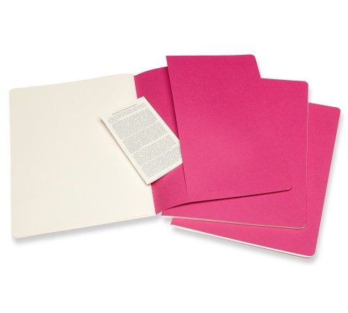 Блокнот Moleskine CAHIER JOURNAL CH023D17 XLarge 190х250мм обложка картон 120стр. нелинованный розовый неон (3шт) Блокнот Moleskine CAHIER JOURNAL CH023D17 XLarge 190х250мм обложка картон 120стр. нелинованный розовый неон (3шт)