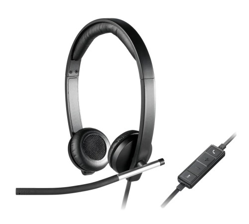 Гарнитура Logitech H650e Mono (USB, элементы управления на кабеле, кабель 1.8м, чехол в комплекте) (M/N: A-00050/A-00057)
