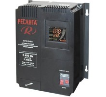 Стабилизатор напряжения Ресанта СПН-5400 электронный однофазный черный