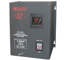 Стабилизатор напряжения Ресанта СПН-8300 электронный однофазный черный