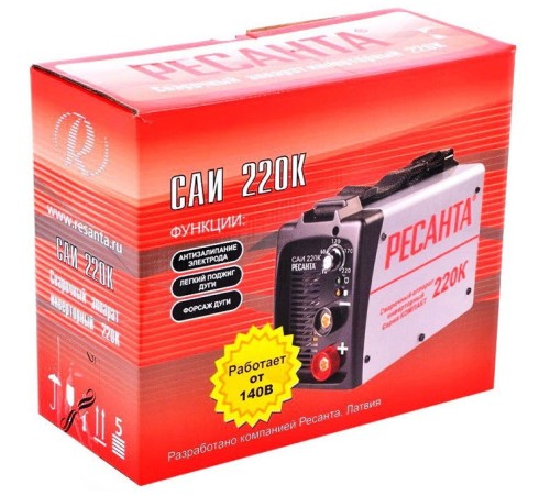 Сварочный аппарат Ресанта САИ-220К инвертор ММА DC