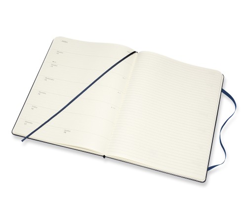 Еженедельник Moleskine CLASSIC WKNT XL 190х250мм 144стр. синий сапфир