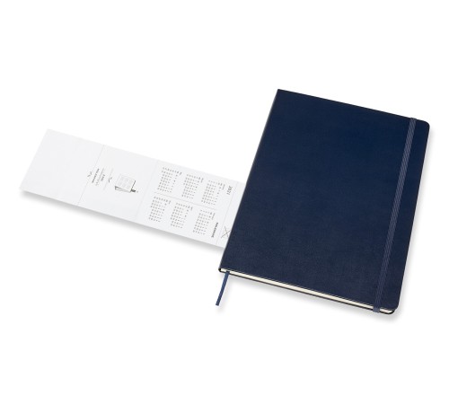 Еженедельник Moleskine CLASSIC WKNT XL 190х250мм 144стр. синий сапфир