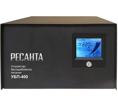 Стабилизатор напряжения Ресанта УБП-400 электронный однофазный черный Стабилизатор напряжения Ресанта УБП-400 электронный однофазный черный