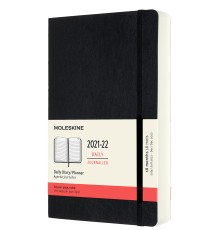 Еженедельник Moleskine ACADEMIC SOFT Large 130х210мм датир.18мес 592стр. мягкая обложка черный