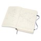 Еженедельник Moleskine ACADEMIC SOFT Large 130х210мм датир.18мес 592стр. мягкая обложка черный