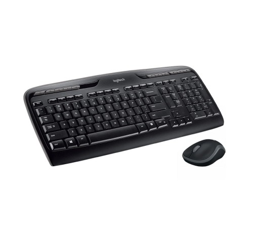 Клавиатура + мышь Logitech MK330 клав:черный мышь:черный USB беспроводная Multimedia