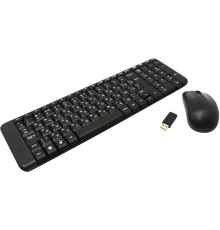 Клавиатура + мышь Logitech MK220 клав:черный мышь:черный USB беспроводная