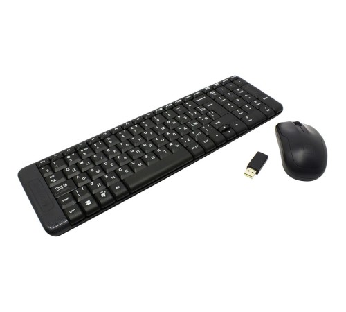 Клавиатура + мышь Logitech MK220 клав:черный мышь:черный USB беспроводная Клавиатура + мышь Logitech MK220 клав:черный мышь:черный USB беспроводная