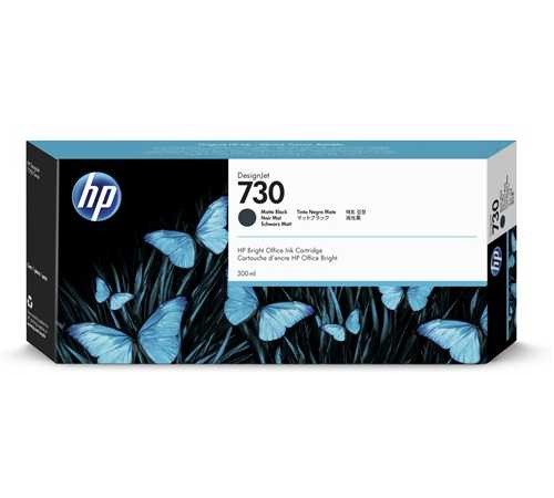 Картридж струйный HP 730 P2V71A черный матовый (400мл) для HP DJ T1700
