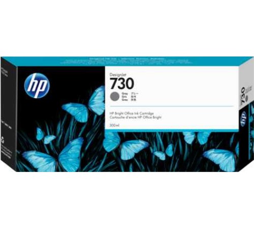 Картридж струйный HP 730 P2V72A серый (400мл) для HP DJ T1700