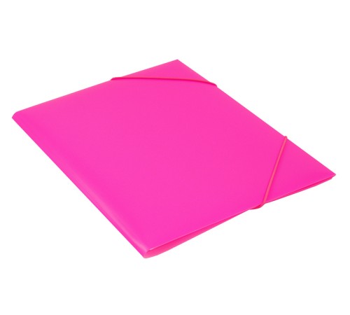 Папка на резинке Бюрократ Double Neon DNE510PINK A4 пластик кор.30мм 0.5мм розовый Папка на резинке Бюрократ Double Neon DNE510PINK A4 пластик кор.30мм 0.5мм розовый