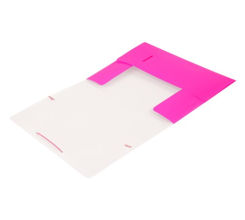 Папка на резинке Бюрократ Double Neon DNE510PINK A4 пластик кор.30мм 0.5мм розовый Папка на резинке Бюрократ Double Neon DNE510PINK A4 пластик кор.30мм 0.5мм розовый