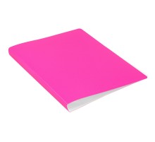 Папка с 30 прозр.вклад. Бюрократ Double Neon DNE07V30PINK A4 пластик 0.7мм розовый