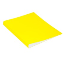 Папка с 30 прозр.вклад. Бюрократ Double Neon DNE07V30YEL A4 пластик 0.7мм желтый