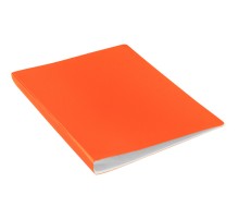 Папка с 30 прозр.вклад. Бюрократ Double Neon DNE07V30OR A4 пластик 0.7мм оранжевый