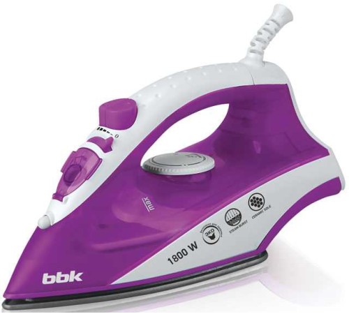 Утюг BBK ISE-1802 1800Вт фиолетовый Утюг BBK ISE-1802 1800Вт фиолетовый