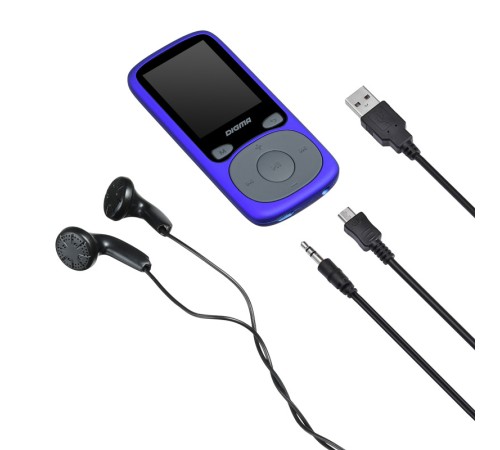 Плеер Hi-Fi Flash Digma B4 8Gb синий/1.8"/FM/microSDHC