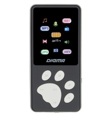 Плеер Hi-Fi Flash Digma S4 8Gb черный/серый/1.8"/FM/microSDHC