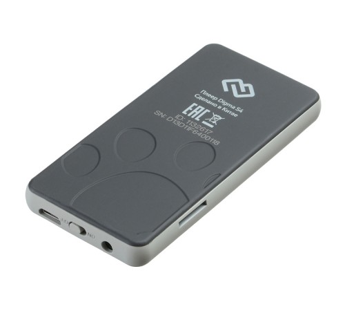 Плеер Hi-Fi Flash Digma S4 8Gb черный/серый/1.8"/FM/microSDHC