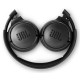 Гарнитура накладные JBL T500 1.187м черный проводные оголовье (JBLT500BLK)