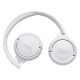 Гарнитура накладные JBL T500 1.187м белый проводные оголовье (JBLT500WHT)