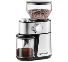 Кофемолка Kitfort КТ-717 230Вт сист.помол.:жернова вместим.:100гр нержавеющая сталь/черный