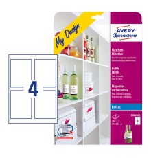 Этикетки Avery Zweckform MD4001 A4 120x90мм 4шт на листе/5л./белый глянцевое самоклей. для струйной печати