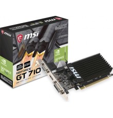 Видеокарта MSI PCI-E GT 710 2GD3H LP nVidia GeForce GT 710 2048Mb 64bit DDR3 954/1600 DVIx1/HDMIx1/CRTx1/HDCP Ret low profile